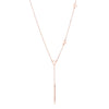 Stainless Steel Rose Goldtone LOVE Necklace