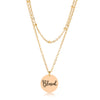 Delicate 18k Gold Plated Blessed Necklace