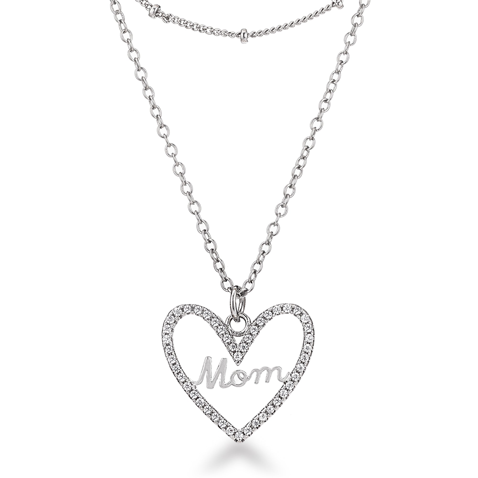 Elegant Layered Mom Necklace