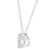 Cubic Zirconia Heart Silhouette Pendant