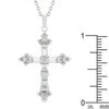 Brilliant Cubic Zirconia Cross Pendant