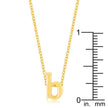 Golden Initial B Pendant