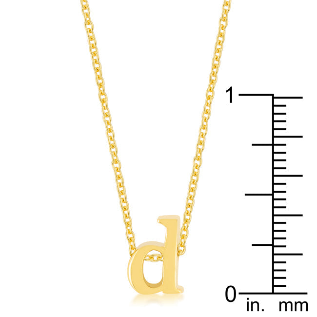 Golden Initial D Pendant