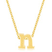 Golden Initial N Pendant