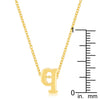 Golden Initial Q Pendant