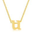 Golden Initial U Pendant