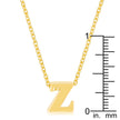 Golden Initial Z Pendant