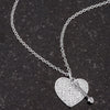 .12 Ct Rhodium Heart and Arrow Pendant with CZ