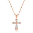 Rose Gold Plated Cross Necklace