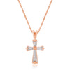 Rose Gold Plated Cross Necklace