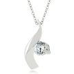 Cubic Zirconia Twist Pendant