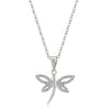 Cubic Zirconia Dragonfly Pendant