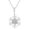 Snowflake Cubic Zirconia Pendant