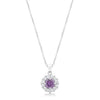 Bella Bridal Pendant in Purple