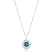 Bella Bridal Pendant in Aqua