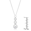 Halo Graduated Cubic Zirconia Pendant