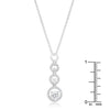 Halo Graduated Cubic Zirconia Pendant