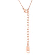 Maya 1.28ct CZ Rose Gold Rose Drop Pendant