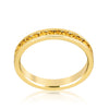 Stylish Stackables Yellow Crystal Gold Ring