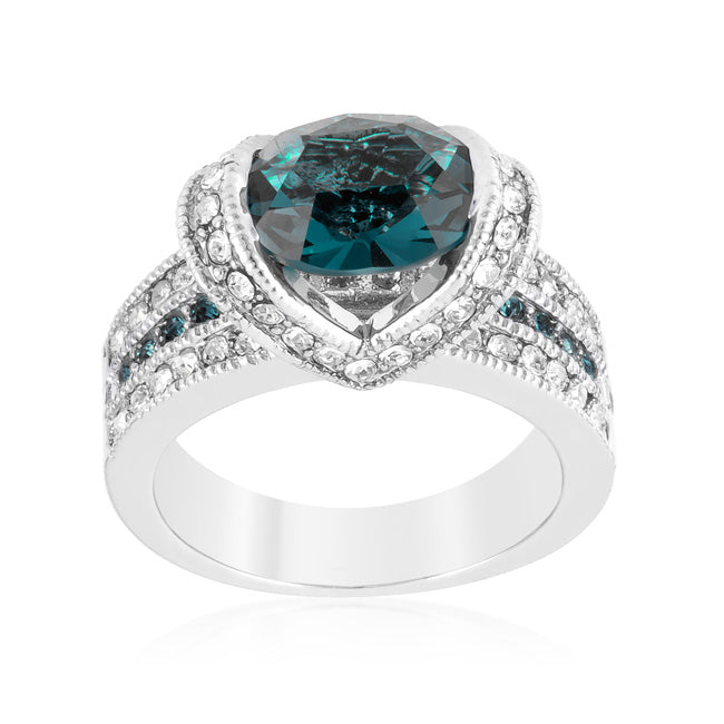 Ovaline Blue Ring