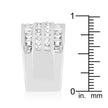 4 Row Rhodium Cubic Zirconia Cocktail Ring