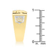 Cubic Zirconia Eagle Mens Ring