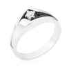 Two-Tone Sleek Mens Ring