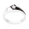 Two-Tone Sleek Mens Ring