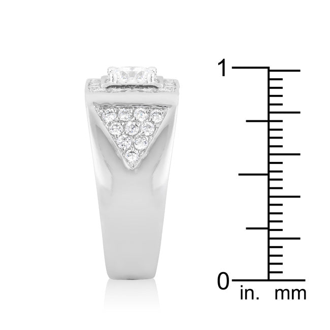 Brilliant Mens Cubic Zirconia Ring