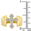 Two-tone Finish Cross Ring