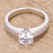 Cubic Zircon Engagement Ring