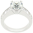 Classic Rhodium Plated Engagement Ring