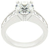 Classic Rhodium Plated Engagement Ring