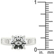 Classic Rhodium Plated Engagement Ring