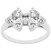 Round Cubic Zirconia Cluster Ring