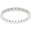 Clear Cubic Zirconia Eternity Ring