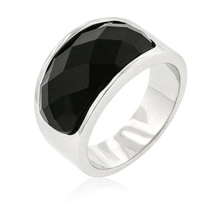 Onyx Block Cocktail Ring