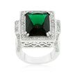 Emerald Green Classic Cocktail Ring