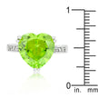 Apple Green Heart Ring