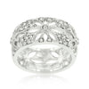 Crystal Floral Filigree Band