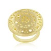 Textured Golden Saucer Ring