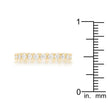 Goldtone Cubic Zirconia Eternity Band