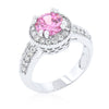 Pink Halo Engagement Ring