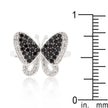 Black and White Cubic Zirconia Butterfly Ring