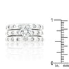 Bezel Set Engagement Ring Set