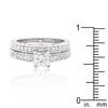 Princess Cut Filigree Bridal Ring Set