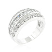 3-Row Cubic Zirconia Band