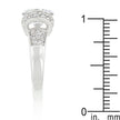 Tension Set Cubic Zirconia Engagement Ring