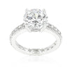 Micro-pave Cubic Zirconia Engagement Ring