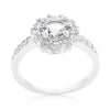 Bella Birthstone Engagement Ring in Clear